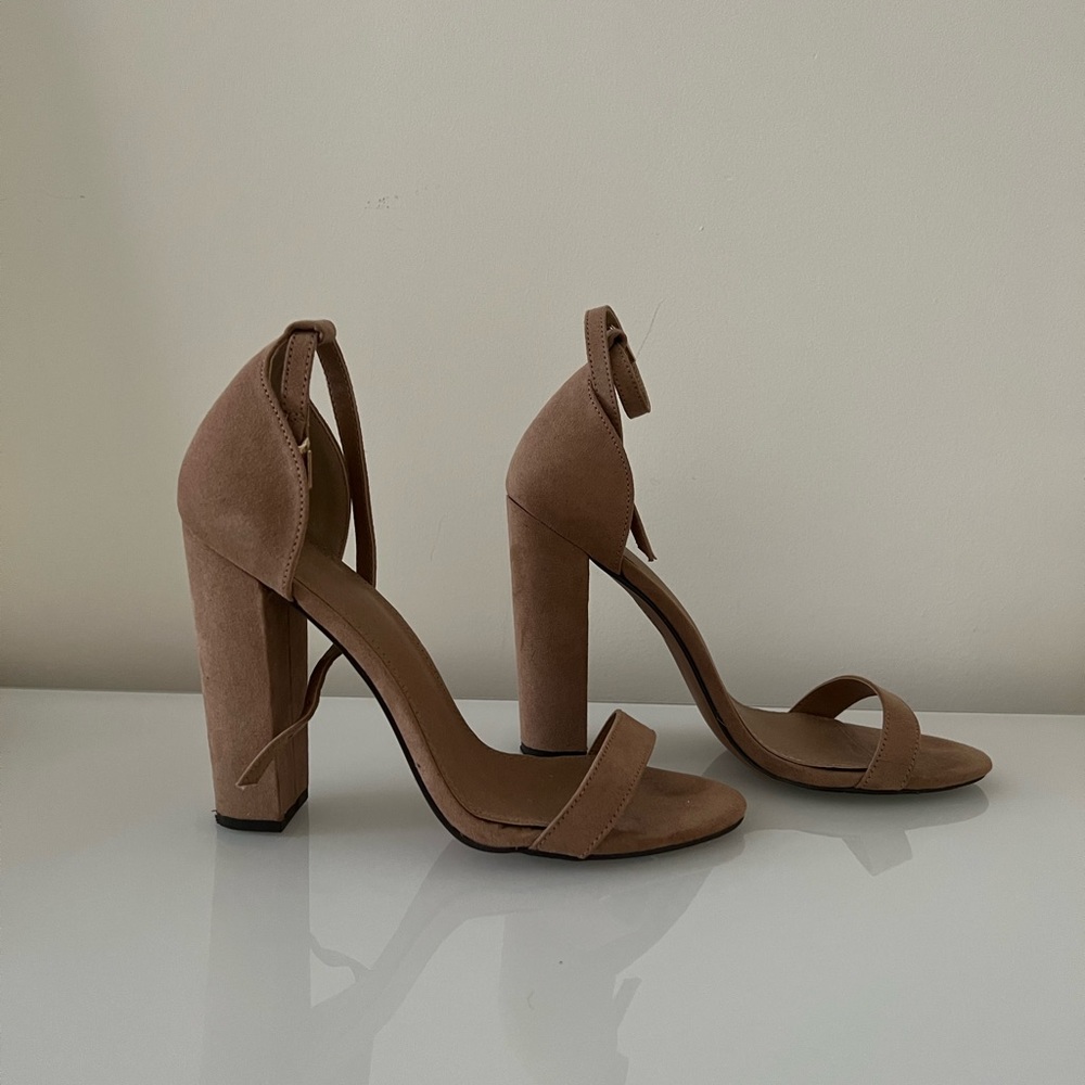 Asos Design Highball Barely There Block Heeled Sa… - image 3